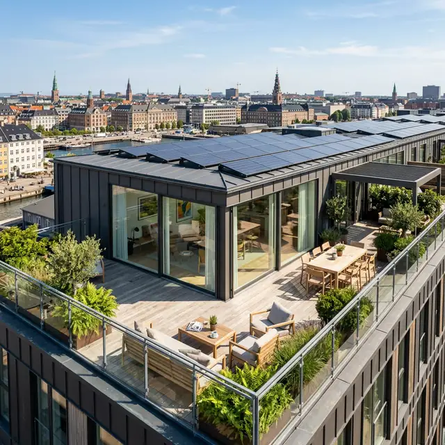 Taglejligheder og solceller